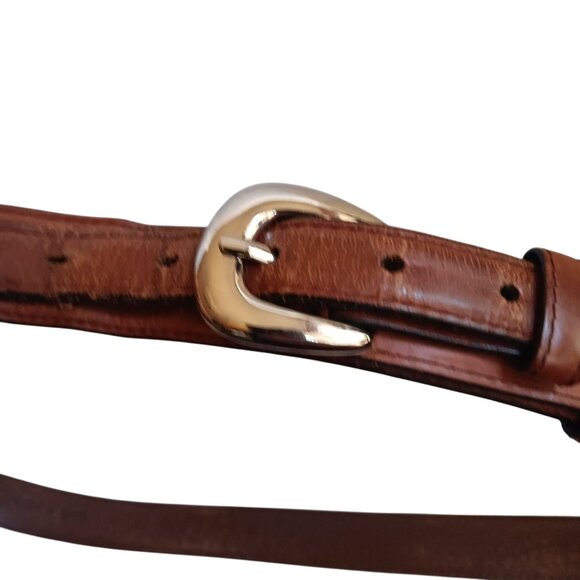 Men's 44 Brown Cowboy Western Ranger Scout Leather Belt - Picture 4 of 7